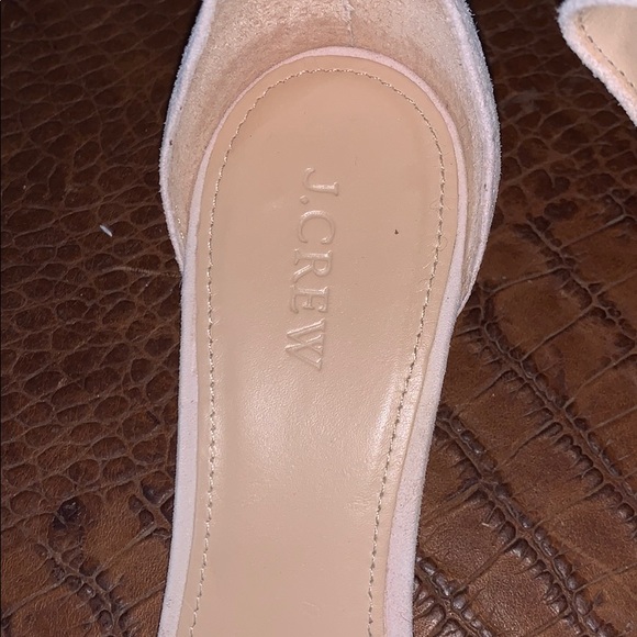 J Crew Blush Suede Wedge Shoes Size 9.5 - Picture 5 of 7